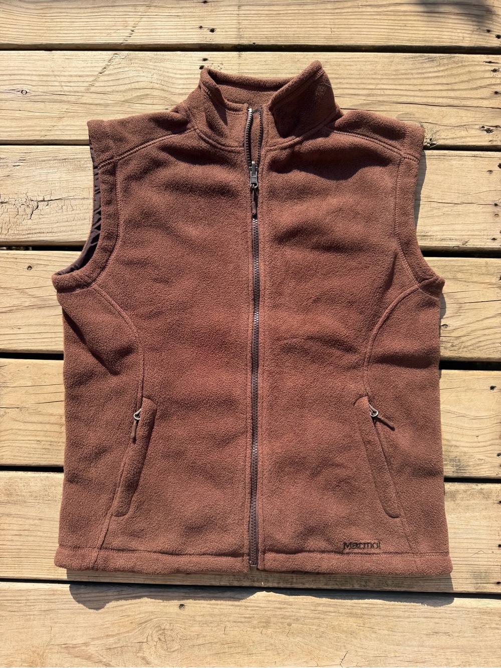 Marmot Men’s Brown Sleeveless Fleece Vest